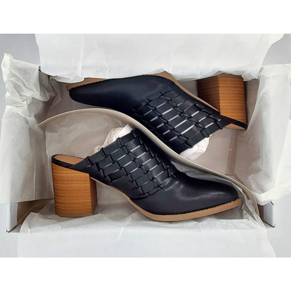 LC Lauren Conrad Women's Size‎ 6 Riverbirch Black Slip On Mules New - Picture 6 of 7